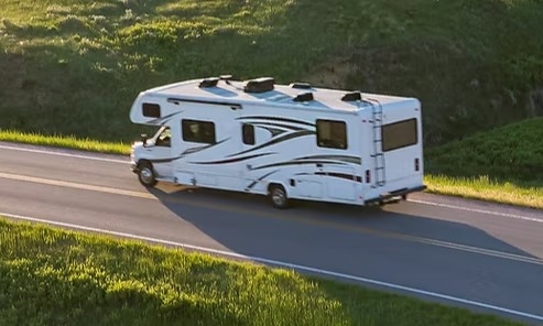 An RV on the road
