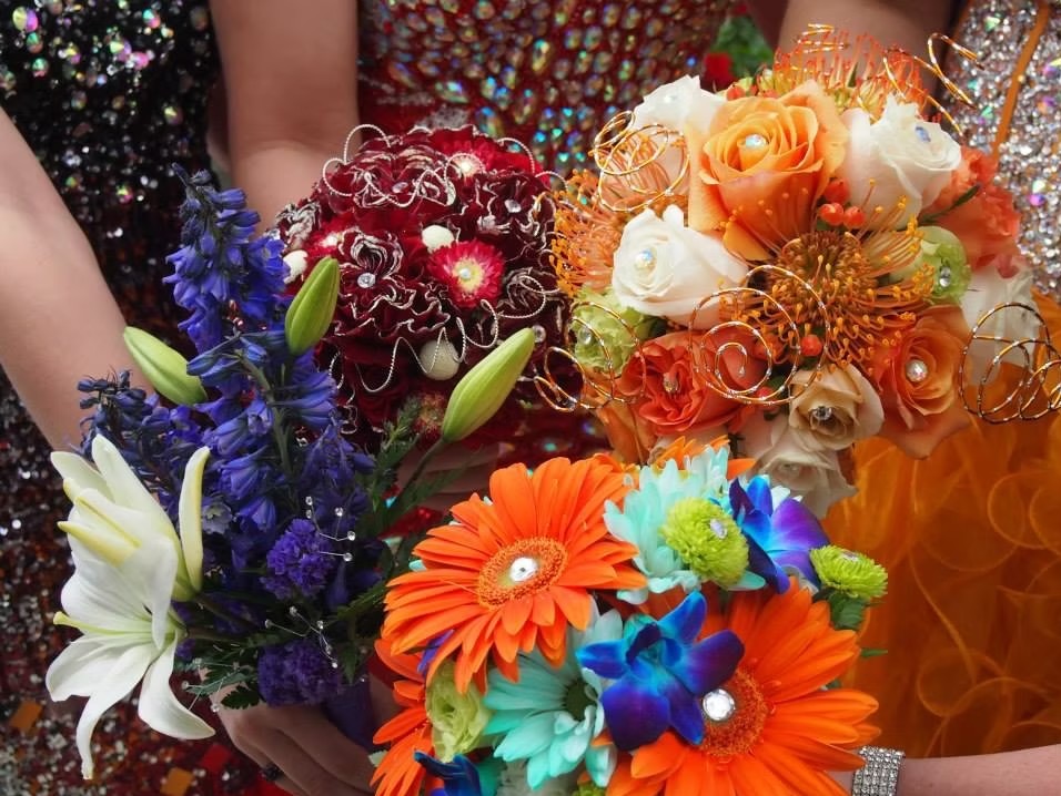 A collection of bouquets